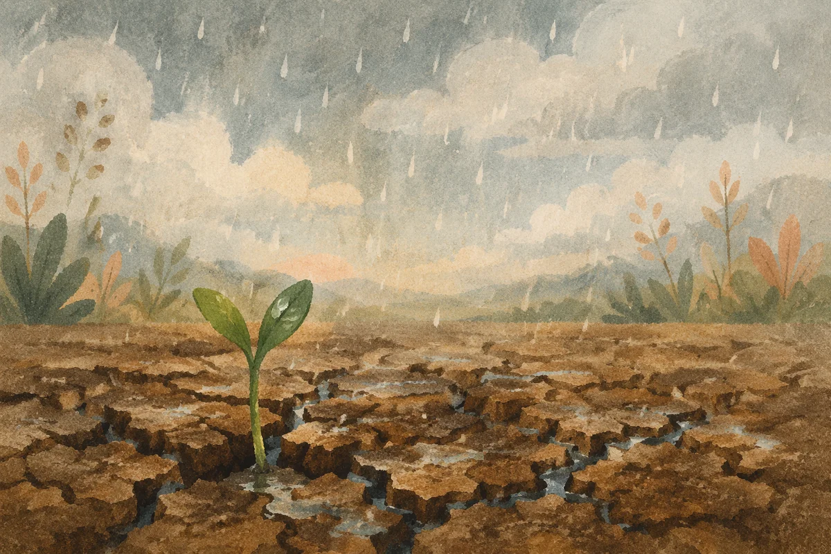 Gentle Rain Bringing Mercy to Dry Soil