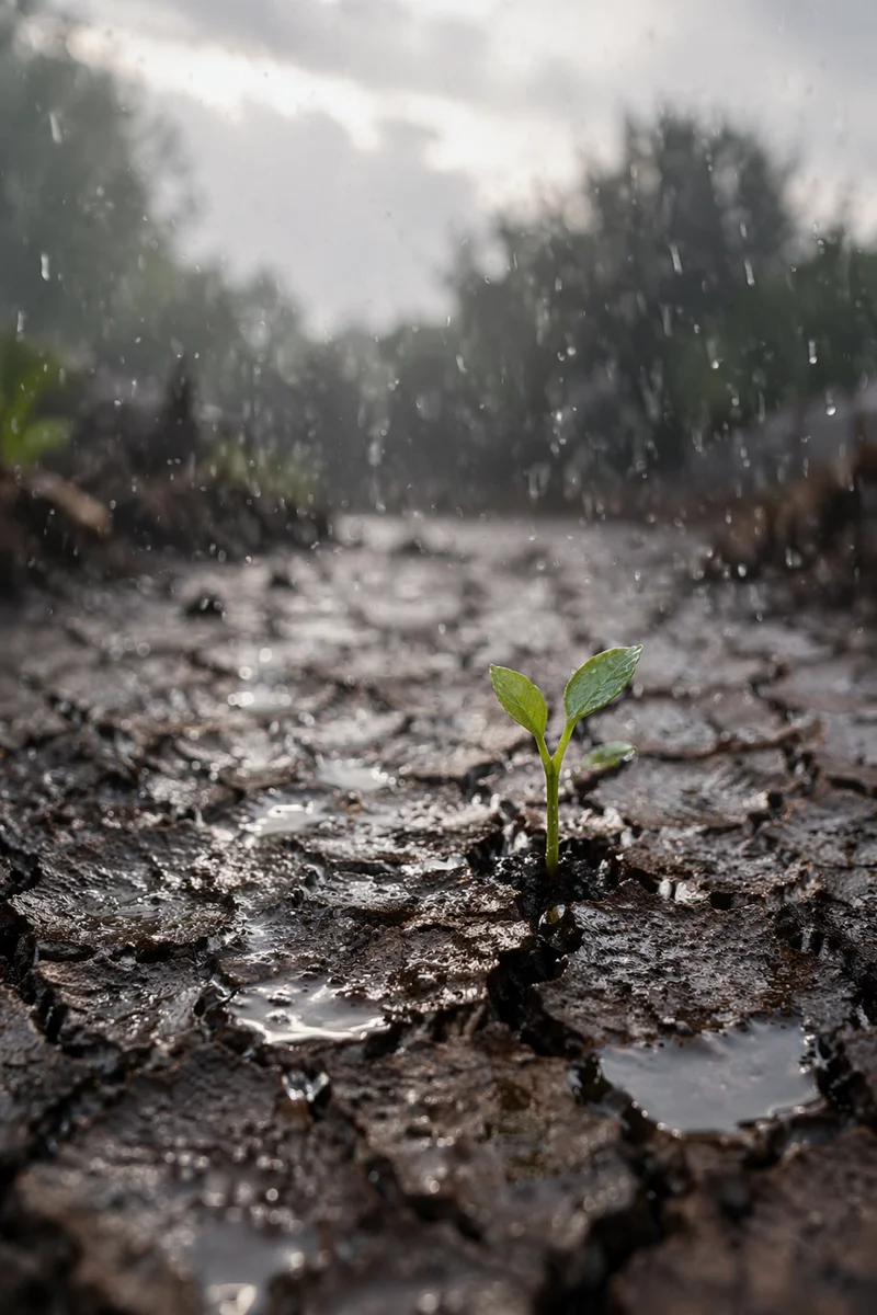 Gentle Rain Bringing Mercy to Dry Soil
