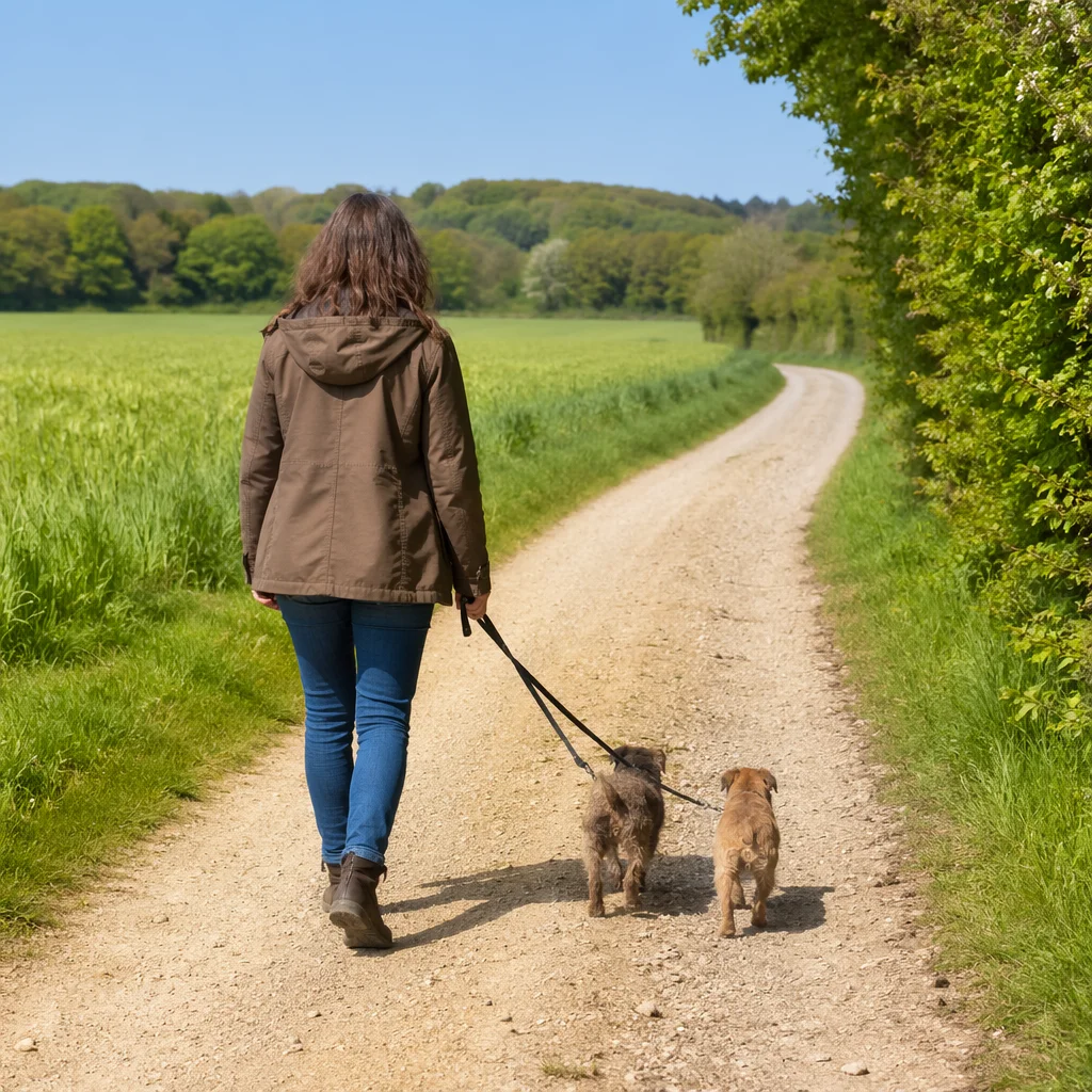 Obedient Footsteps Along a Peaceful Meadow Path