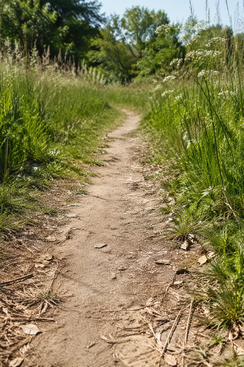 Obedient Footsteps on a Meadow Path