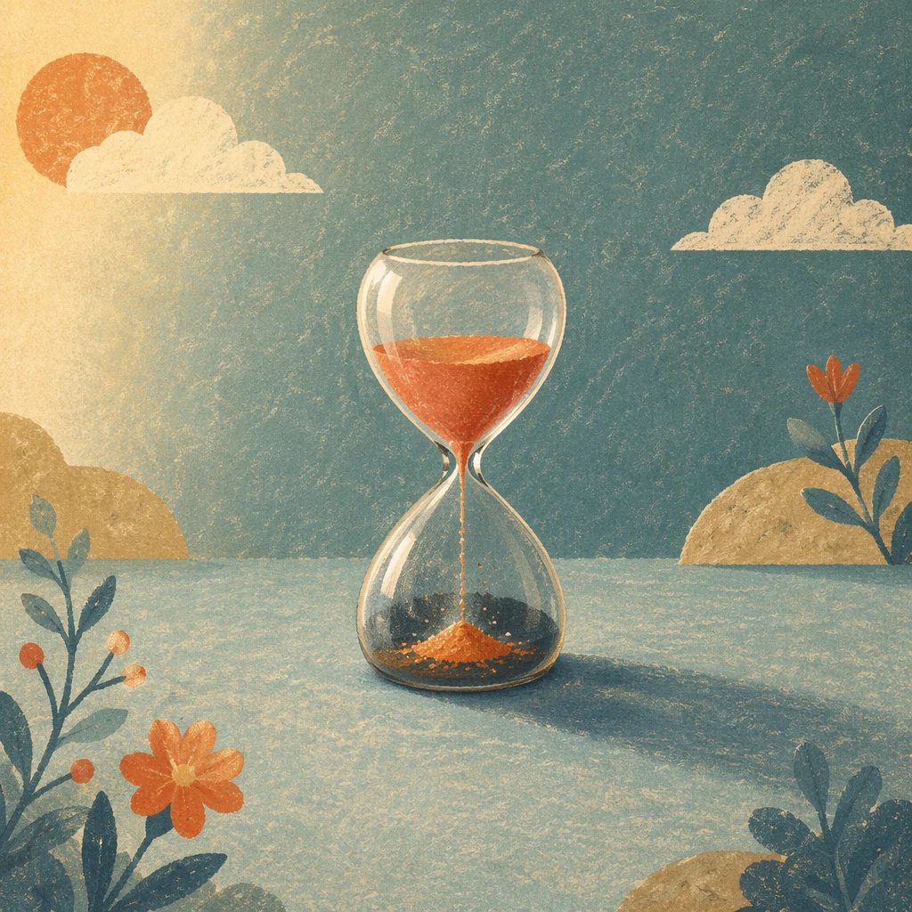 Patient Hourglass in Soft Morning Light