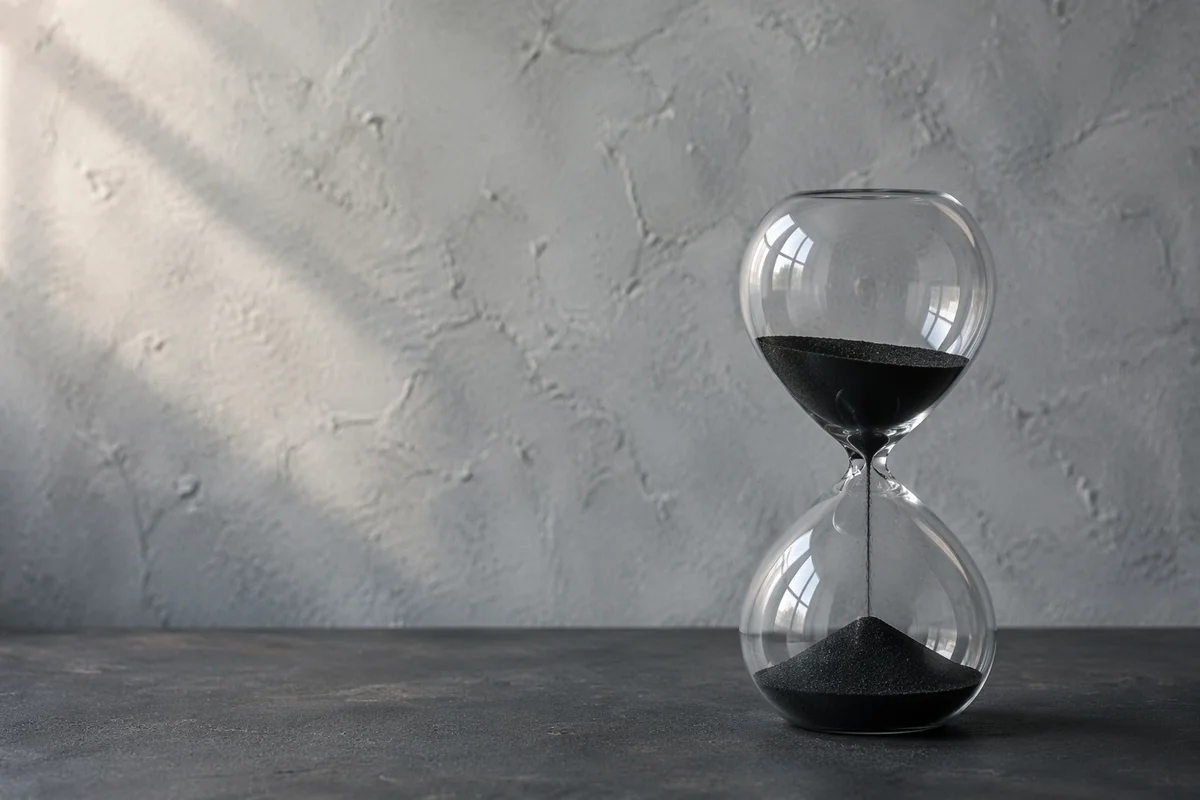 Patient Hourglass in Soft Morning Light