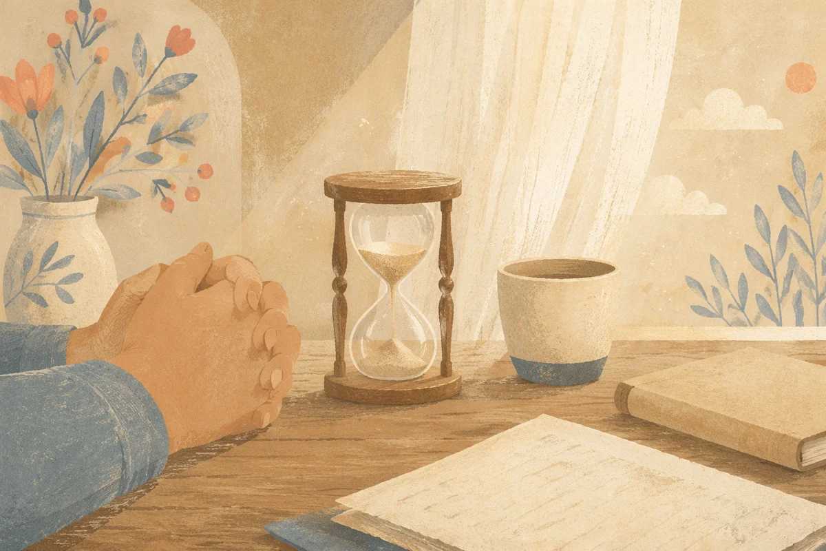 Patient Waiting in Morning Prayer Light