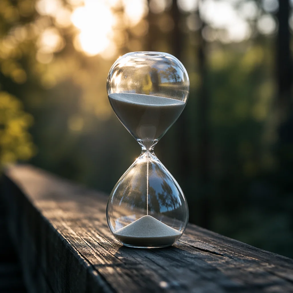 Patient Hourglass in Soft Morning Light