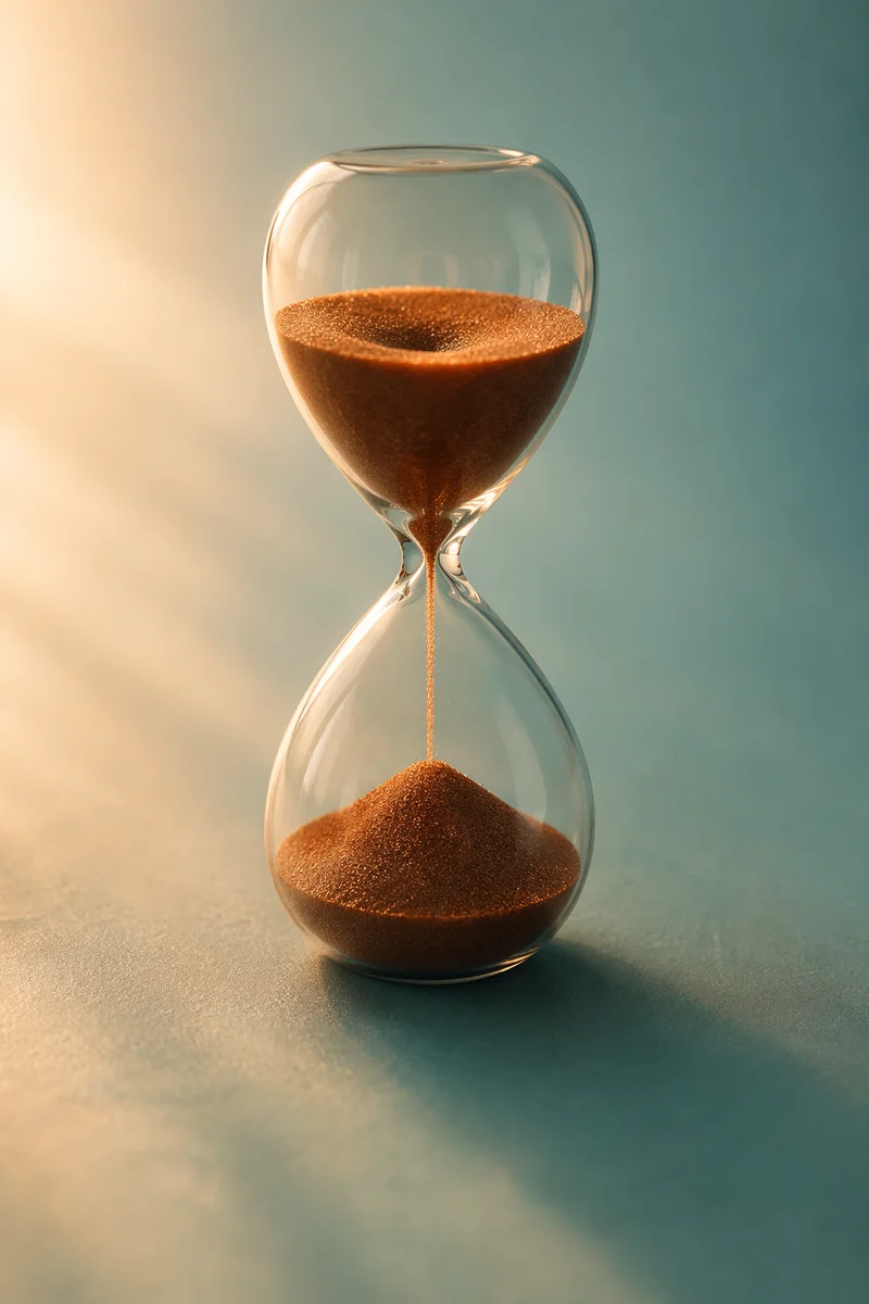 Hourglass in Soft Morning Light