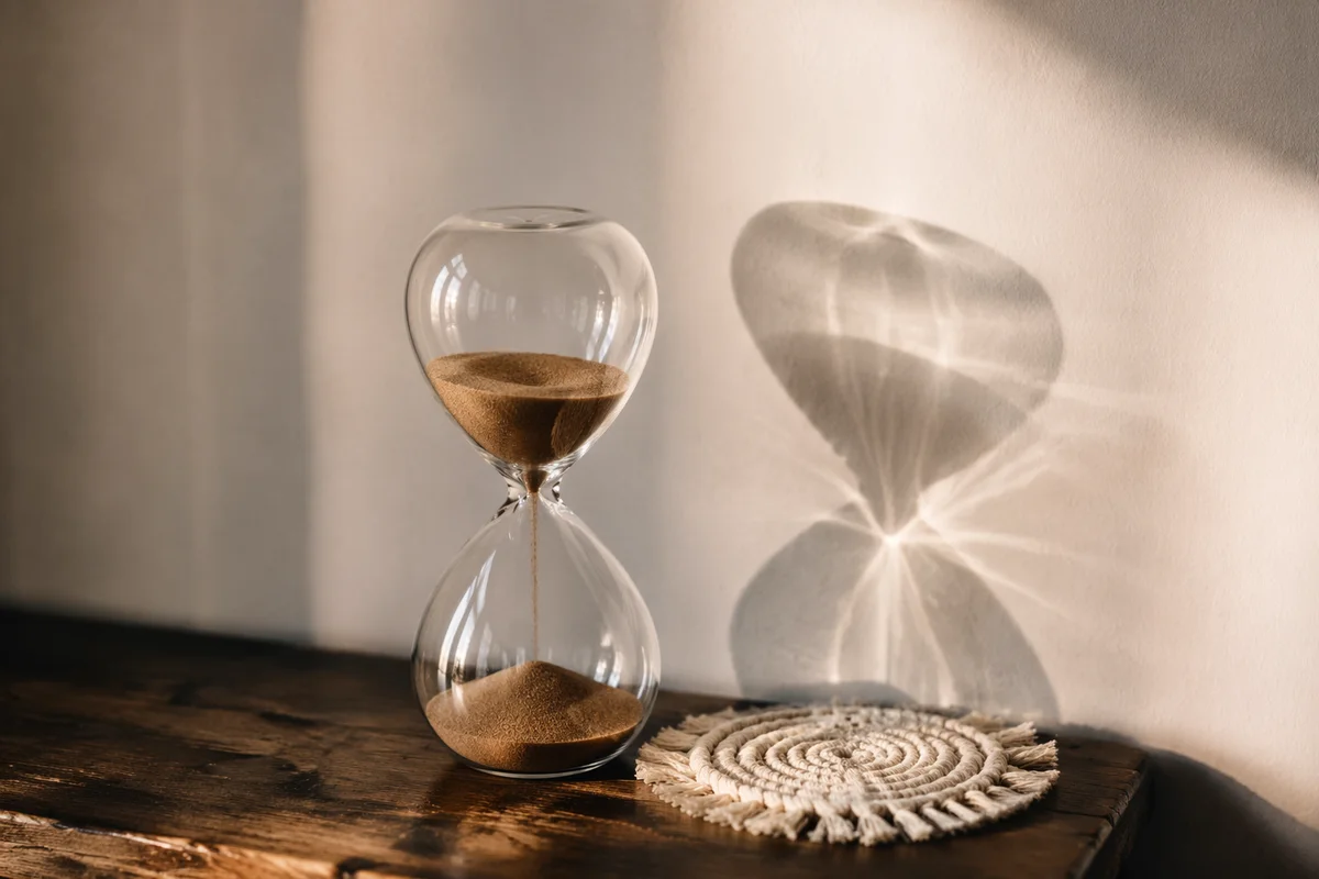 Patient Hourglass in Soft Morning Light