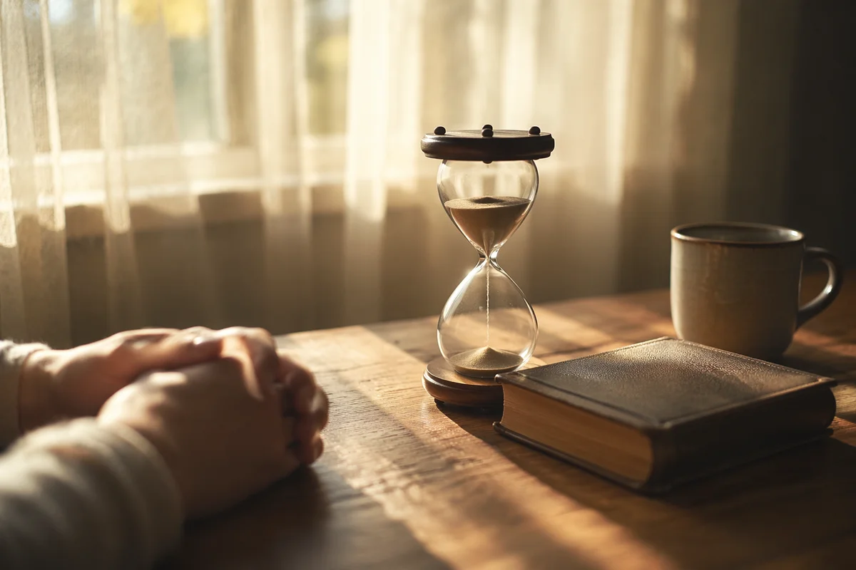 Patience in Morning Prayer Hourglass