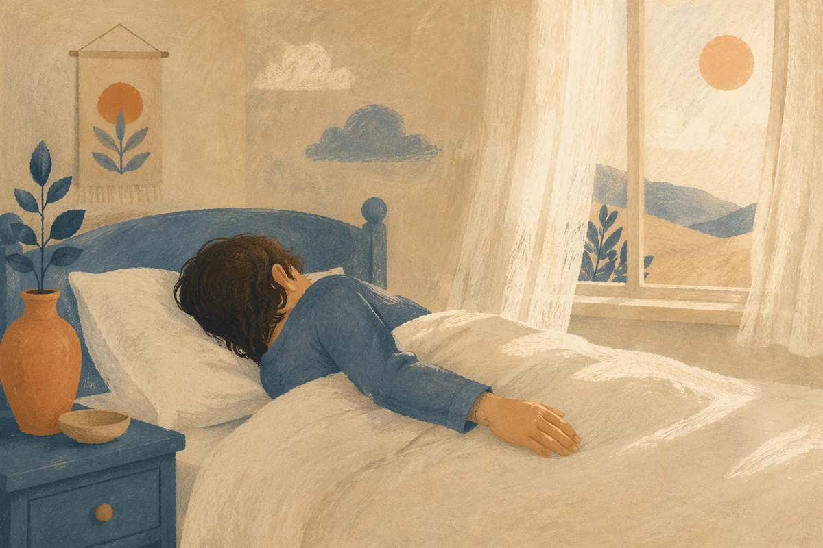 Peaceful Dawn Sleep and Rest Scene