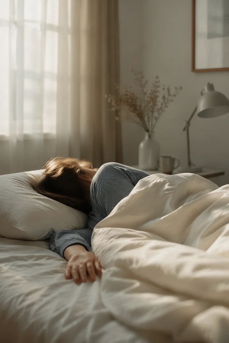 Peaceful Dawn Sleep in Quiet Bedroom