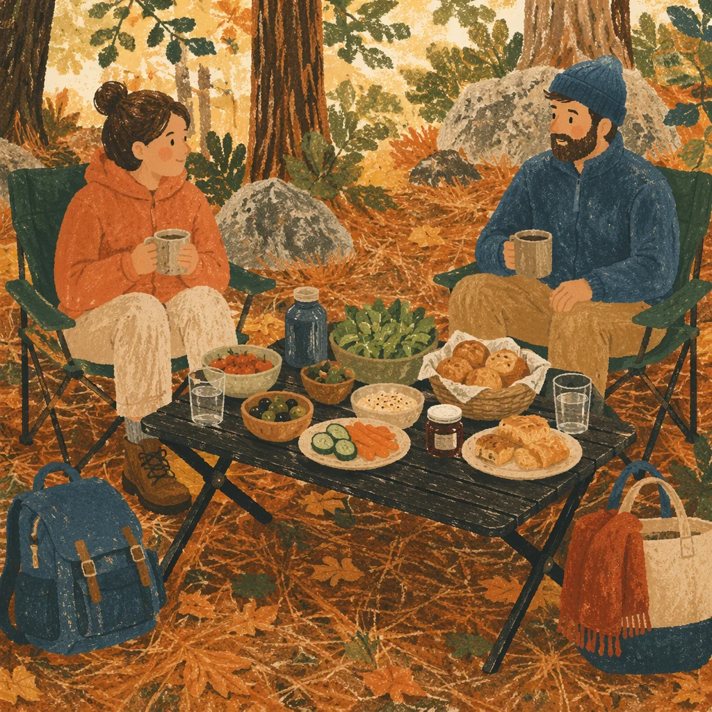 Provision Table in a Peaceful Wilderness