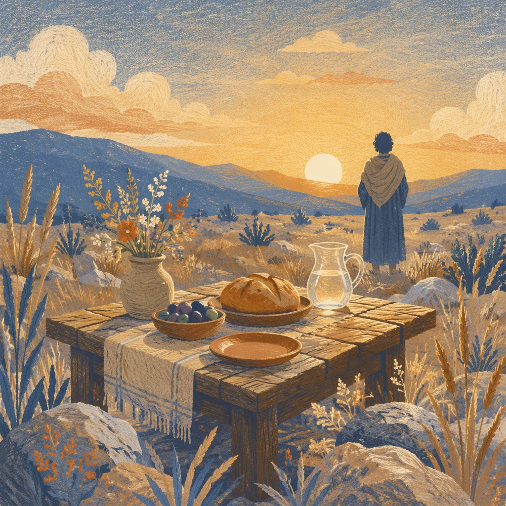 Provision Table in Wilderness Dawn