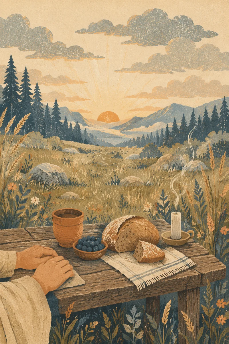 Provision Table in Dawn Wilderness
