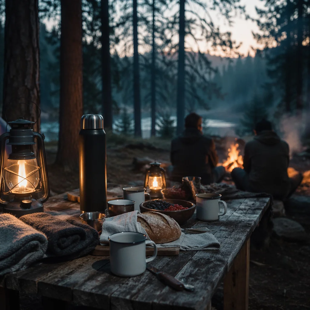 Provision Table in Misty Wilderness Clearing