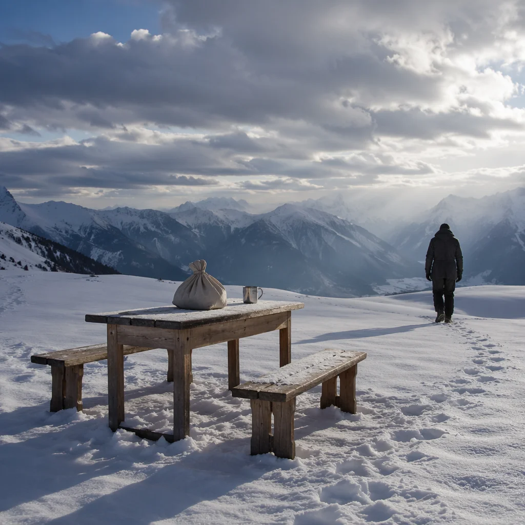 Provision Table in Snowy Wilderness