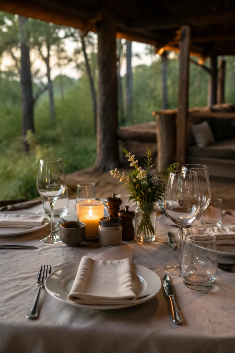Provision Table in a Wilderness Lodge