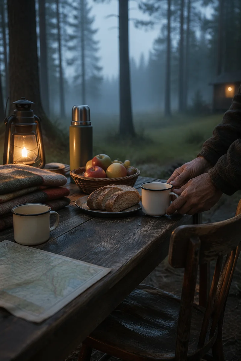 Provision Table in Dawn Wilderness Clearing