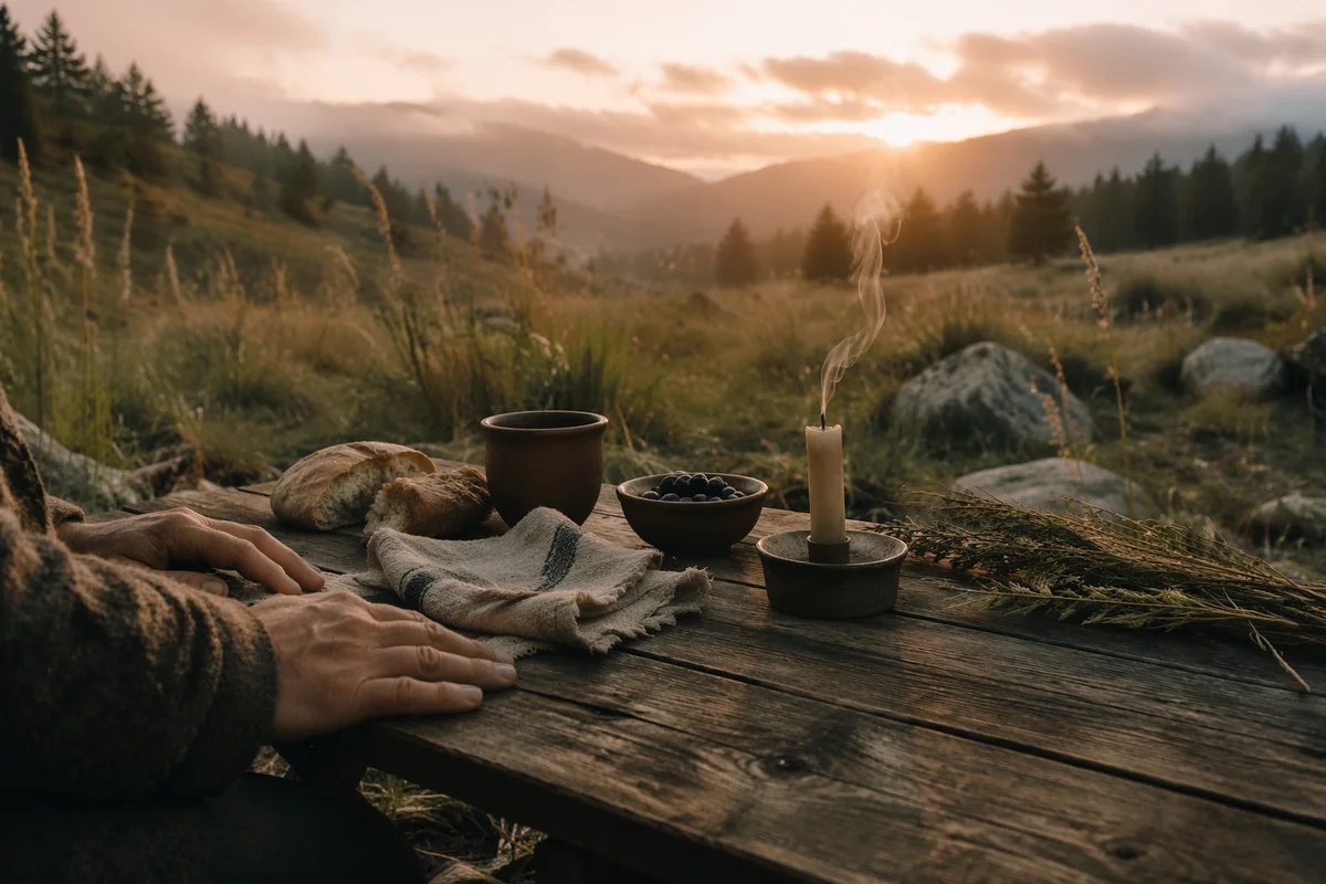 Provision Table in Dawn Wilderness