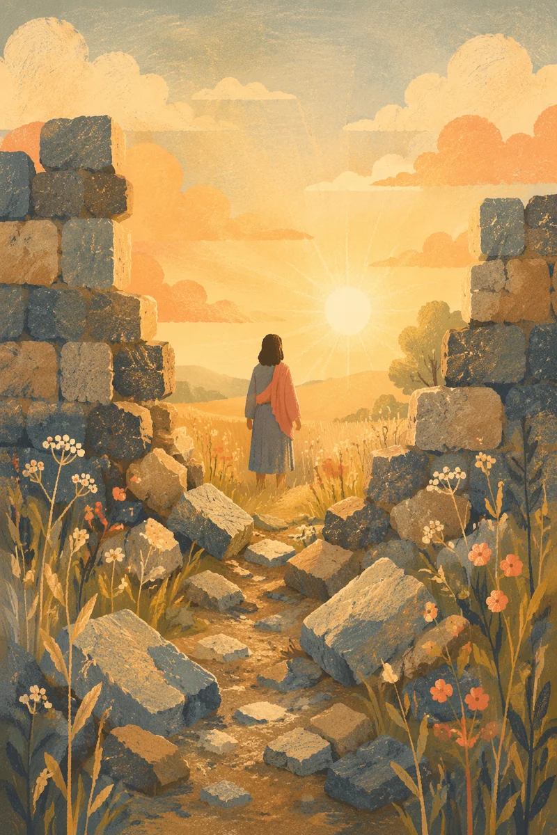 Redemption Sunrise Beyond the Broken Wall