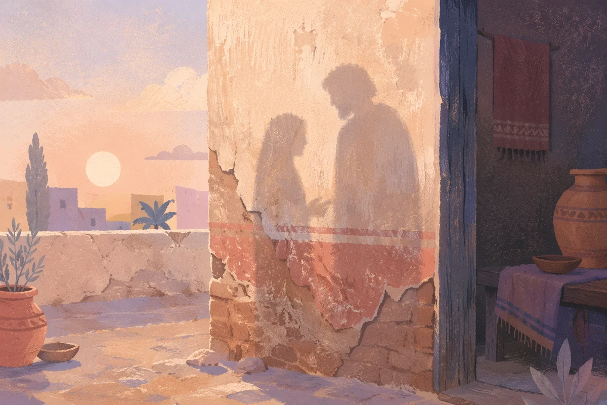 Redemption Sunrise Over a Broken Wall