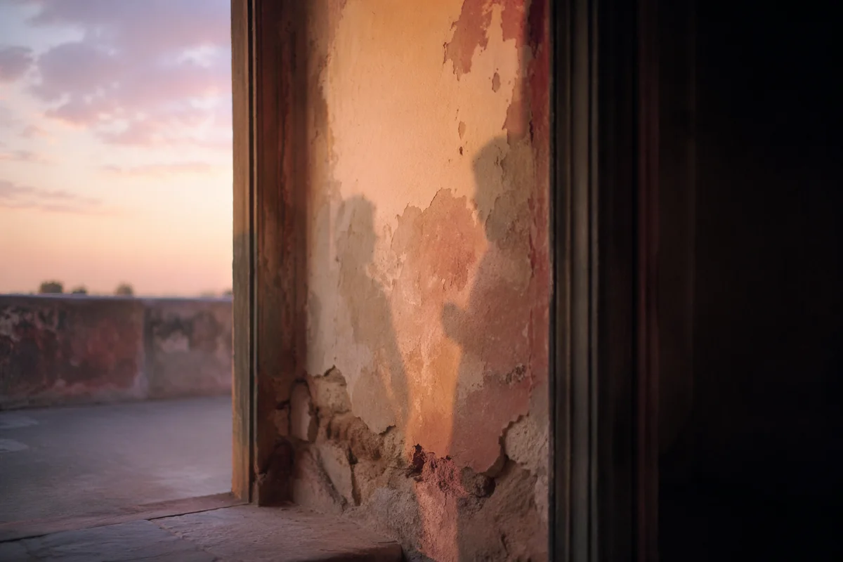 Redemption Sunrise Over a Broken Wall