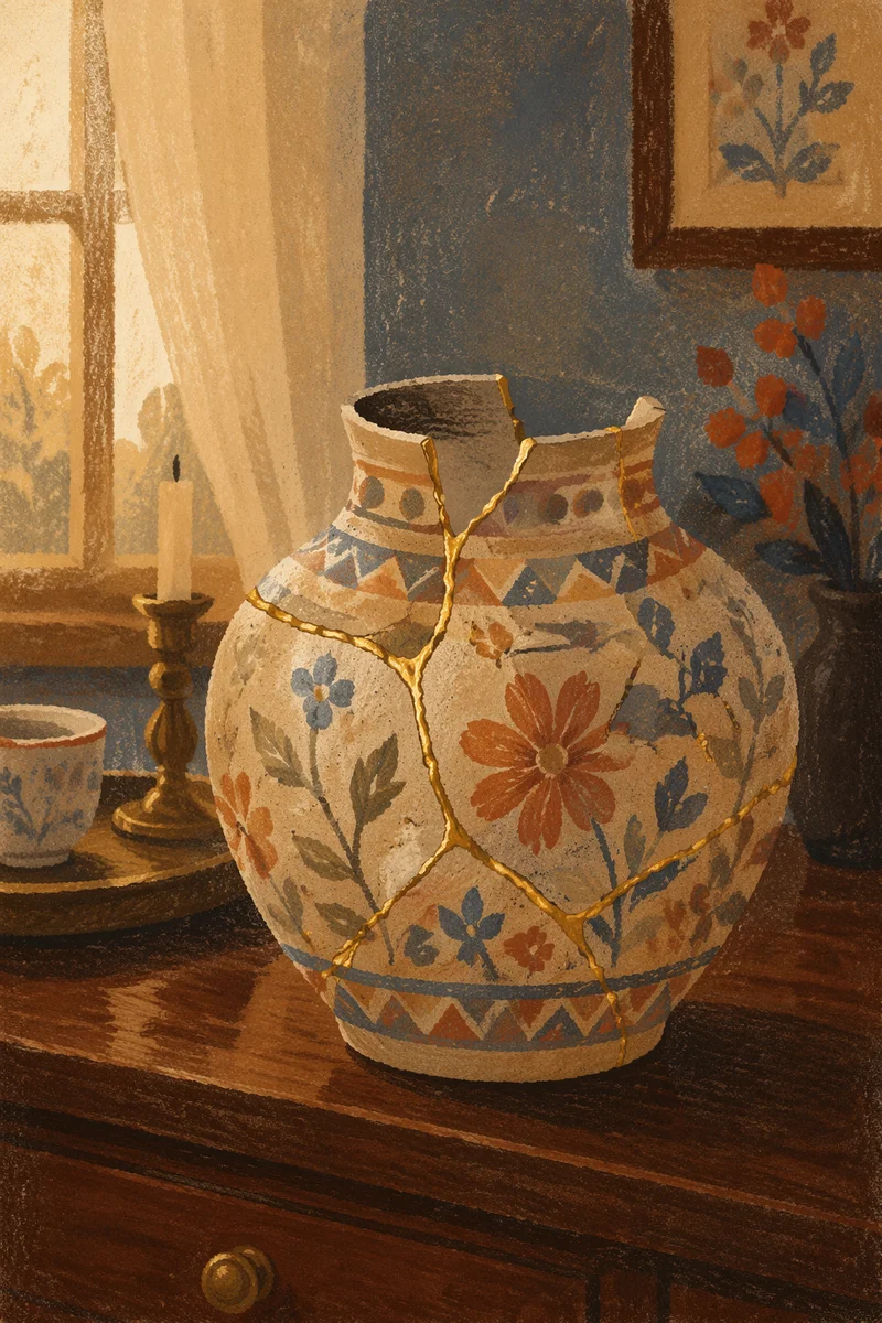 Kintsugi Vessel of Emotional Restoration