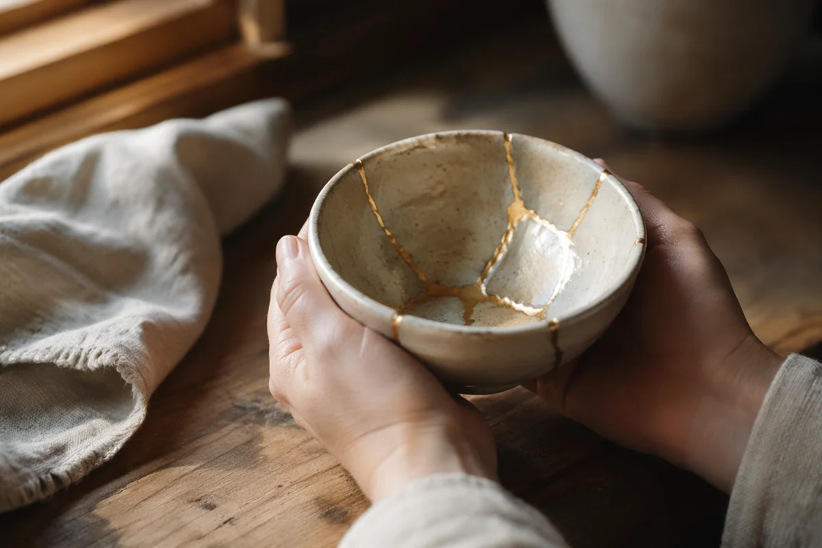 Restored Bowl Held in Gentle Hands