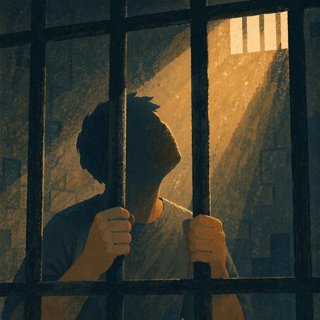 Salvation Light Through Prison Bars