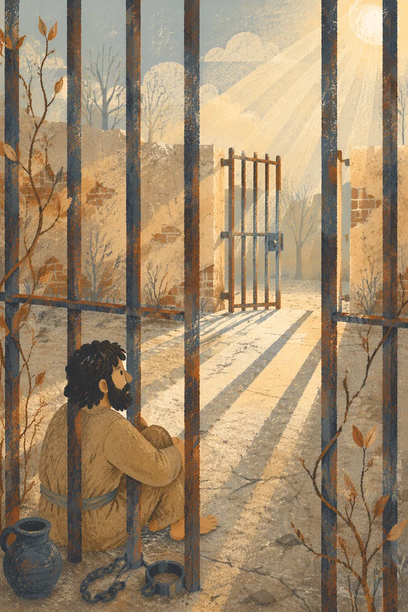 Salvation Light Through Prison Bars