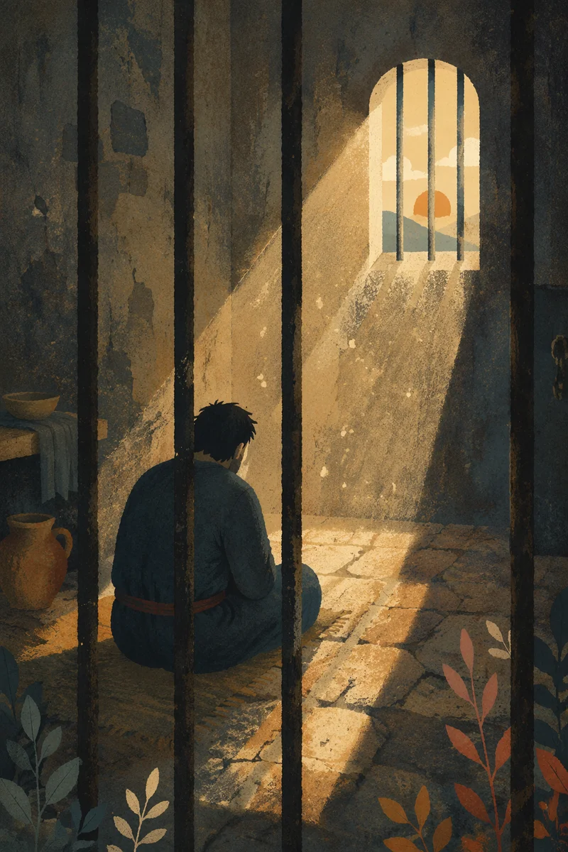 Salvation Light Through Prison Bars