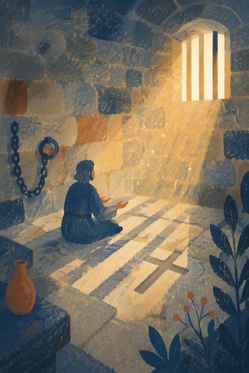 Salvation Light Through Prison Bars