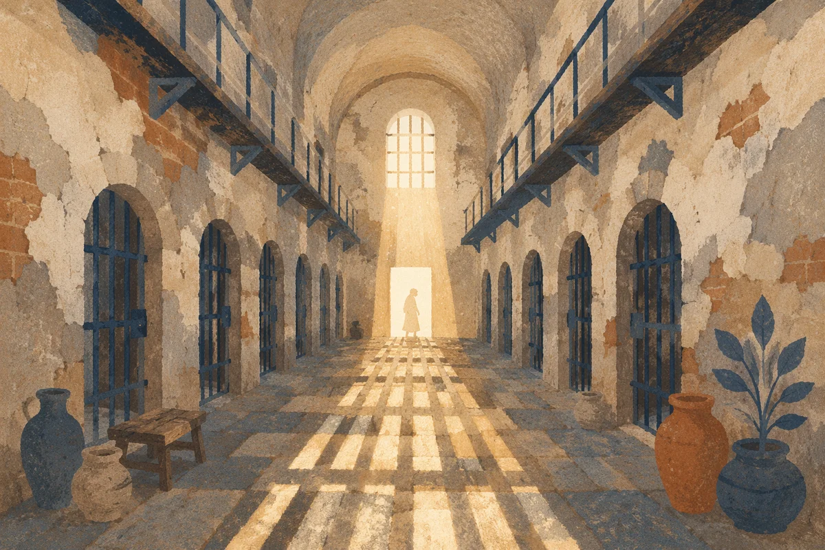 Salvation Light Through Prison Bars