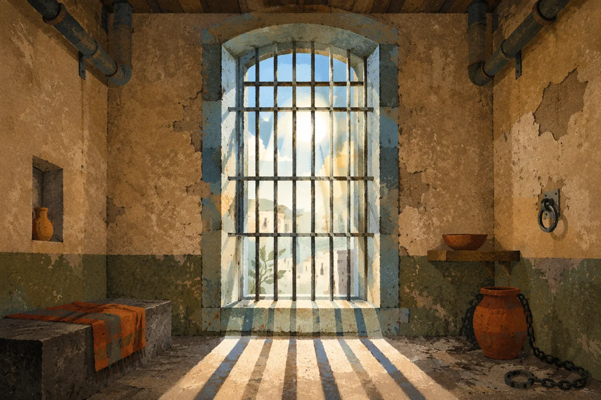 Salvation Light Through Prison Bars