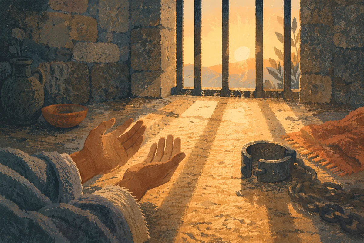 Salvation Light Through Prison Bars