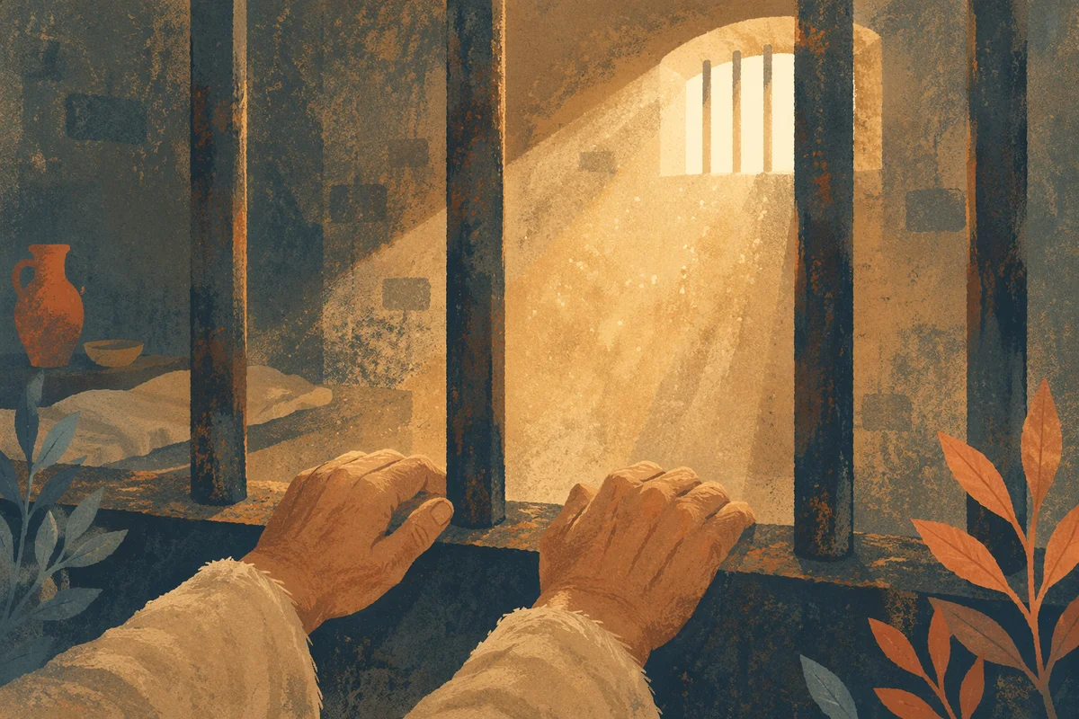 Salvation Light Through Prison Bars