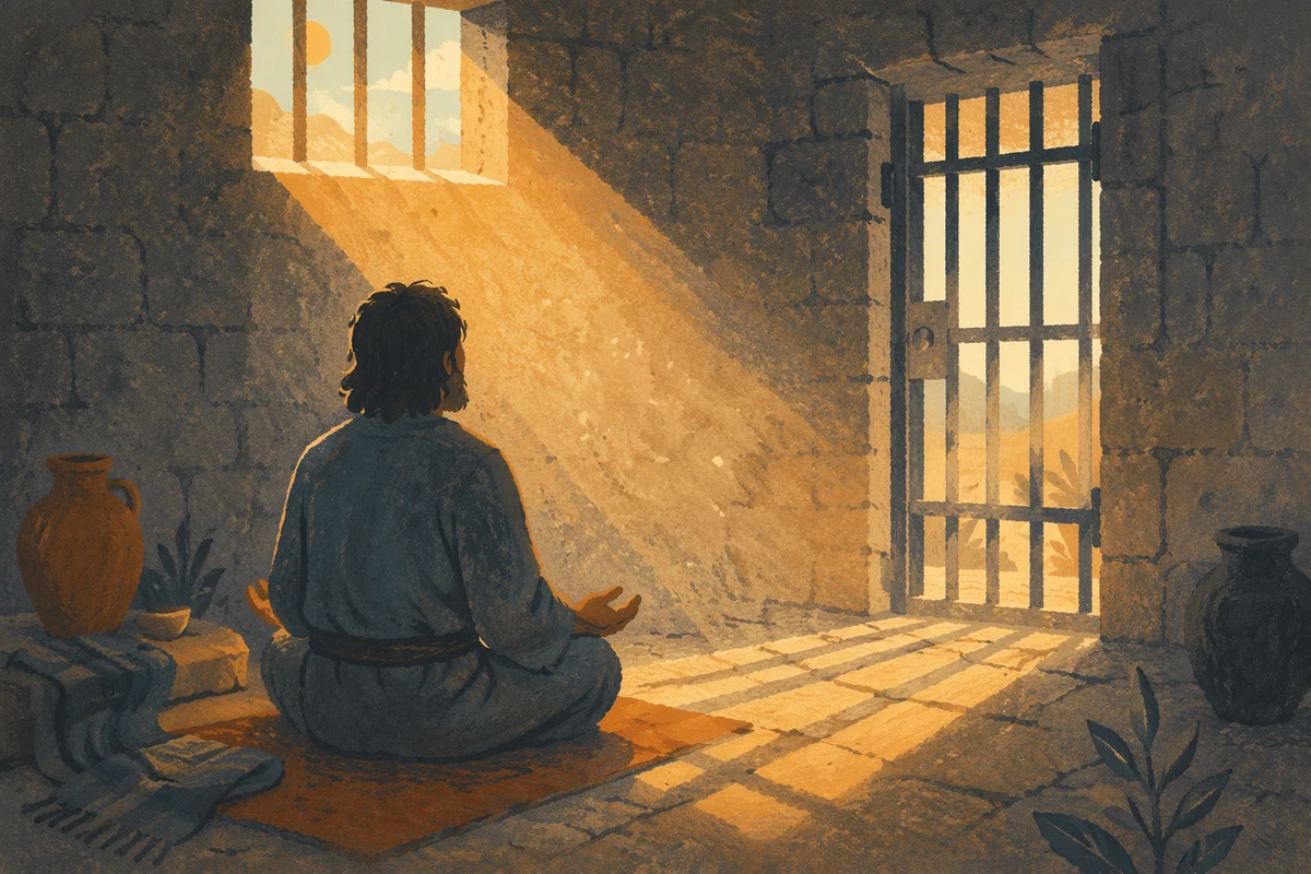Salvation Light Through Prison Bars