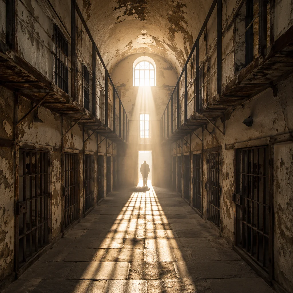 Salvation Light Through Prison Bars