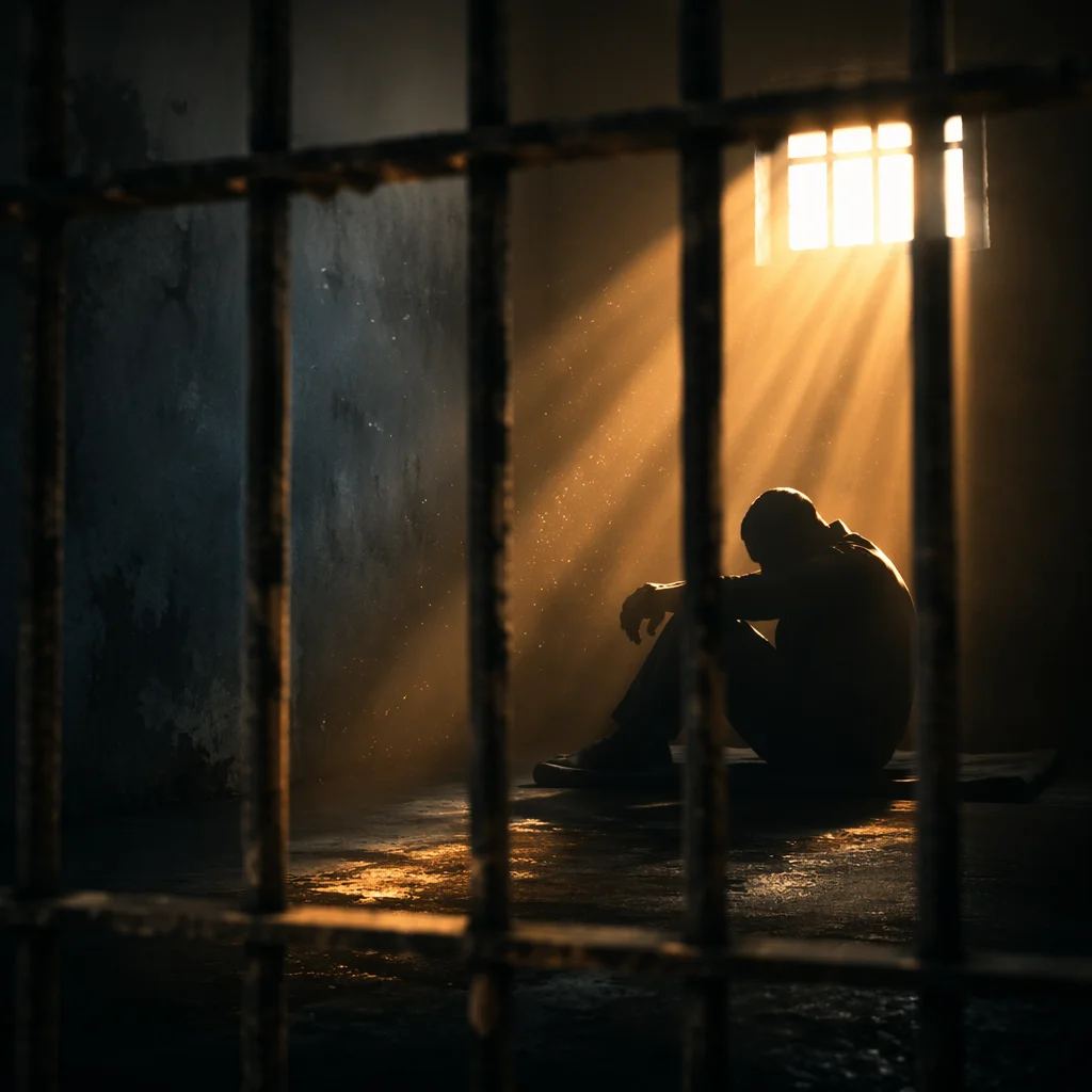 Salvation Light Through Prison Bars