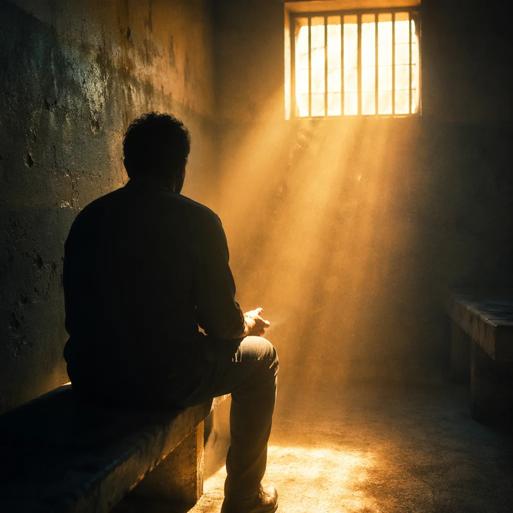 Salvation Light Through Prison Bars