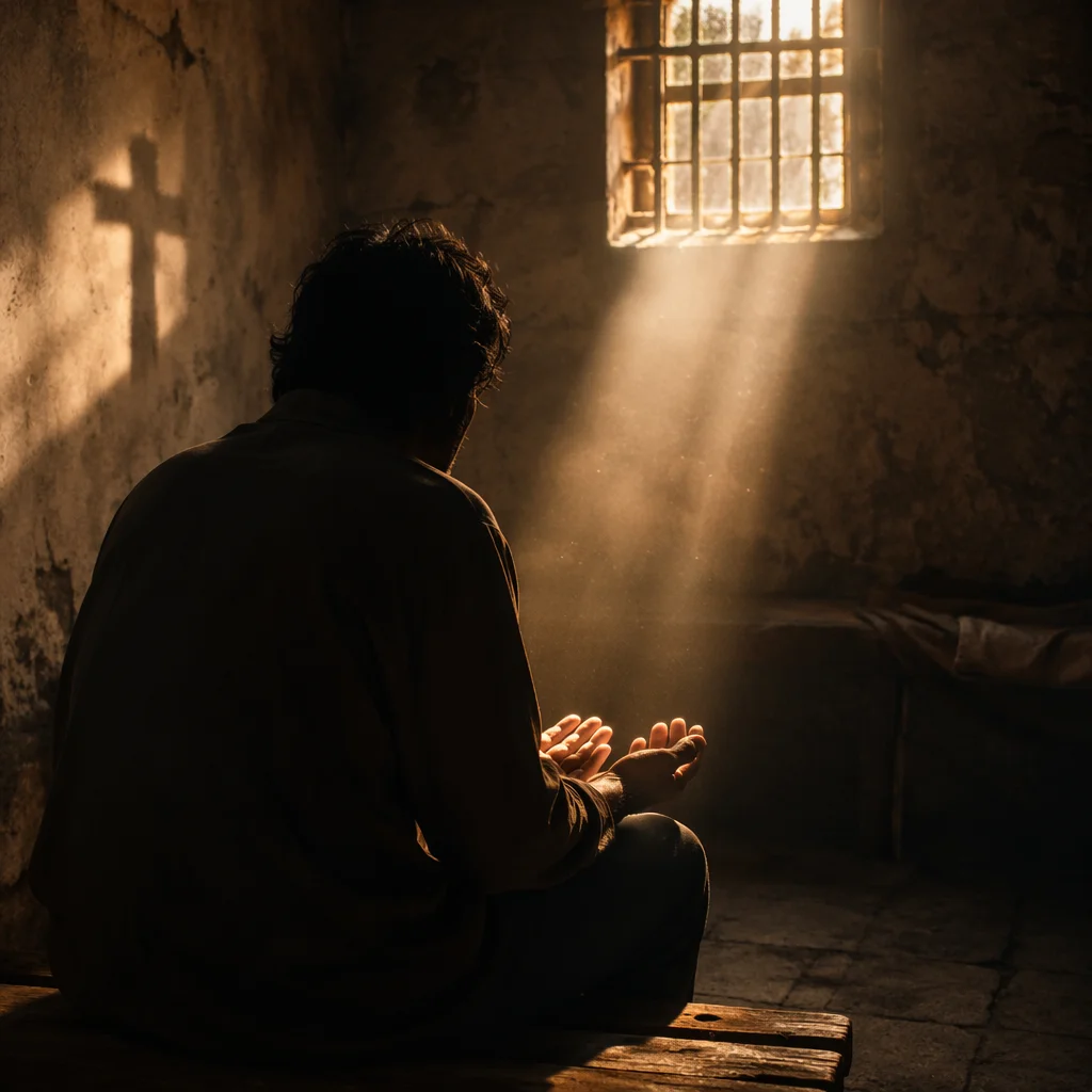 Salvation Light Through Prison Bars