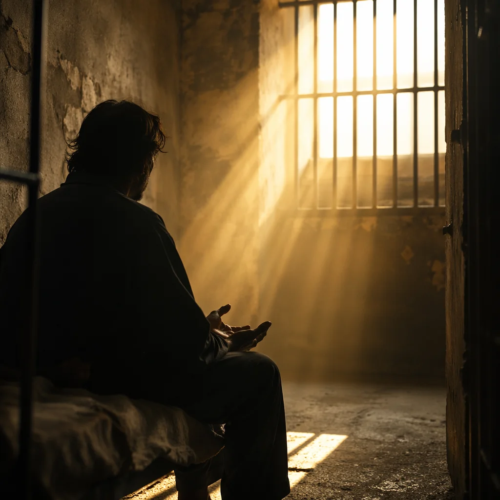 Salvation Light Through Prison Bars