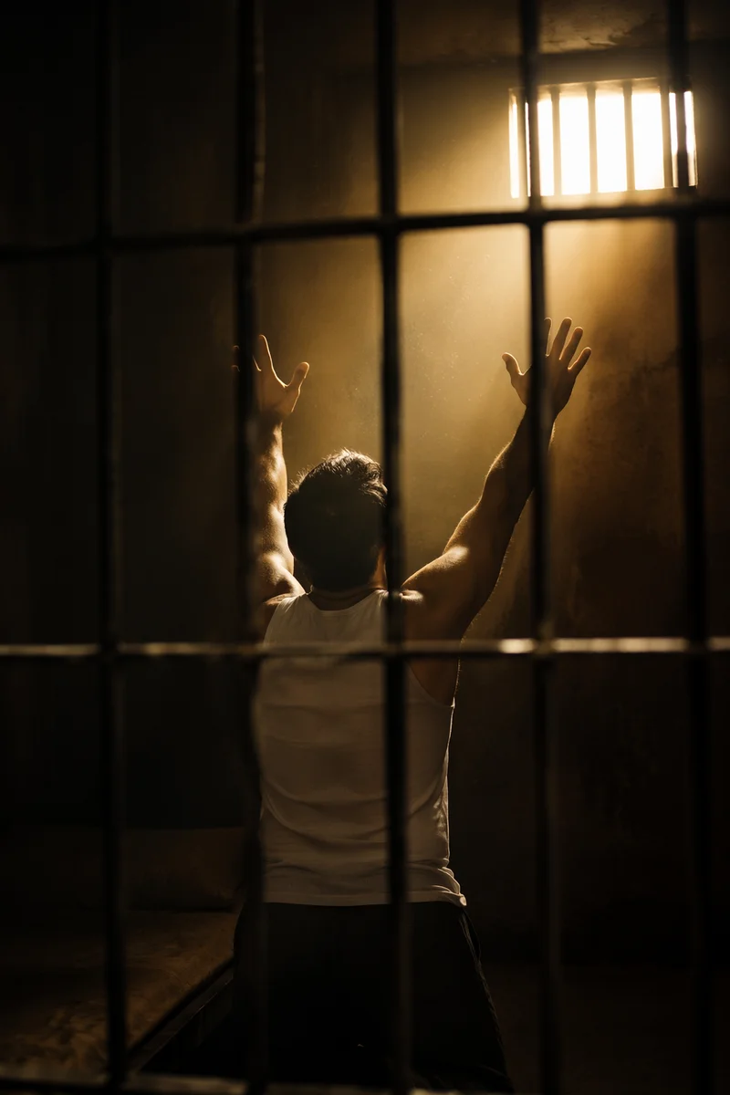 Salvation Light Through Prison Bars