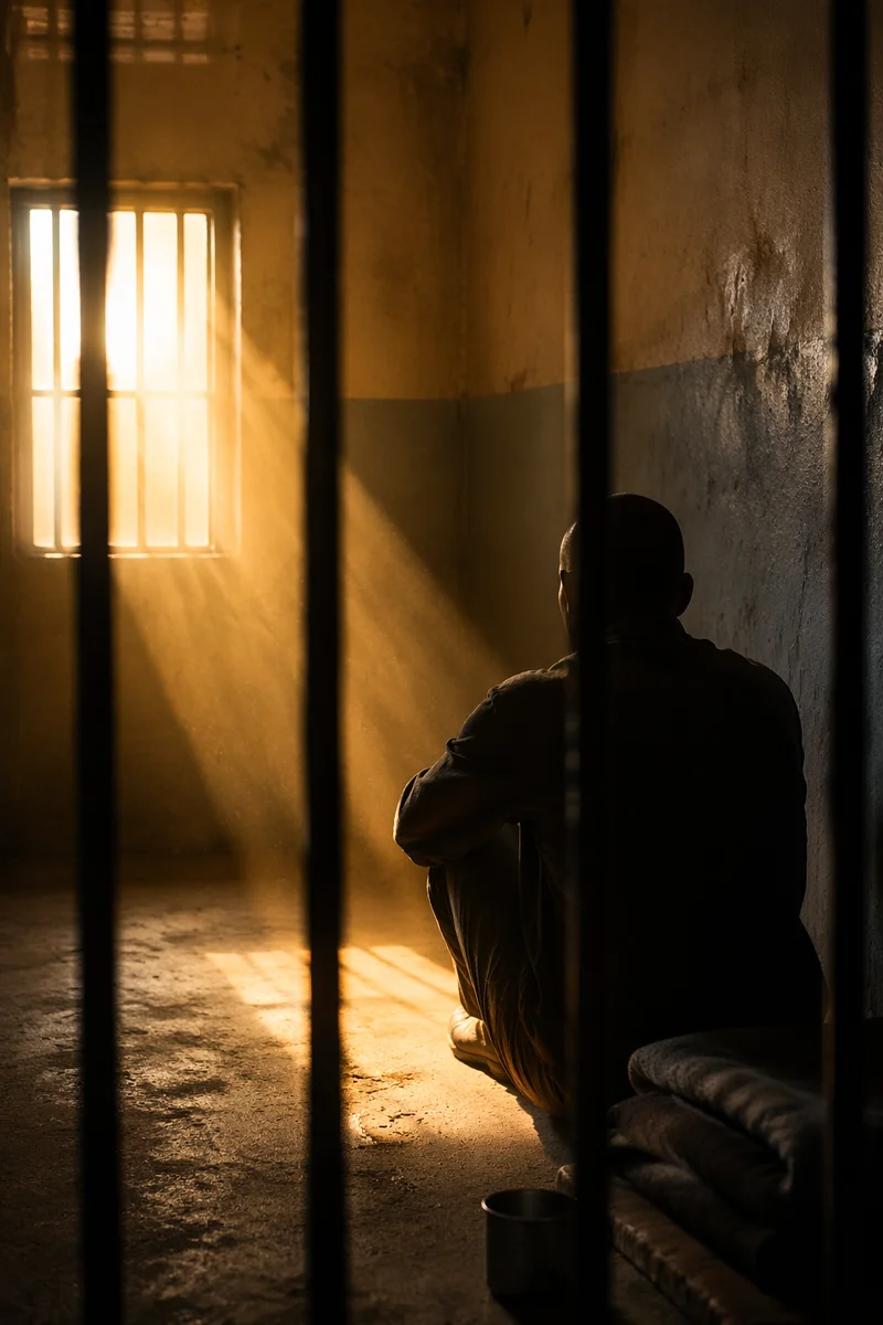Salvation Light Through Prison Bars