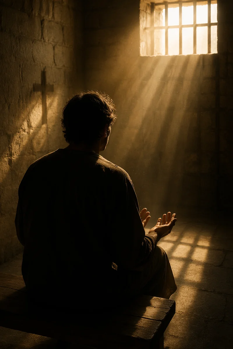 Salvation Light Through Prison Bars