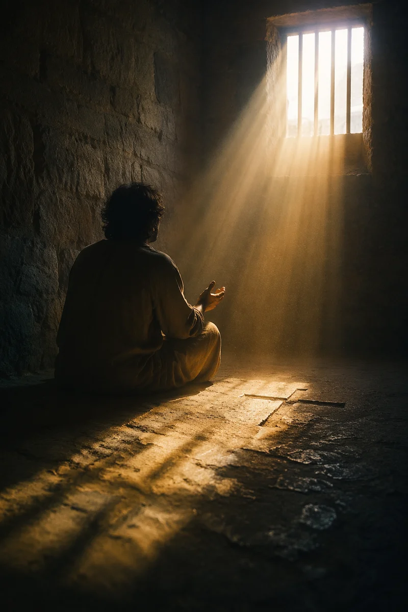 Salvation Light Through Prison Bars
