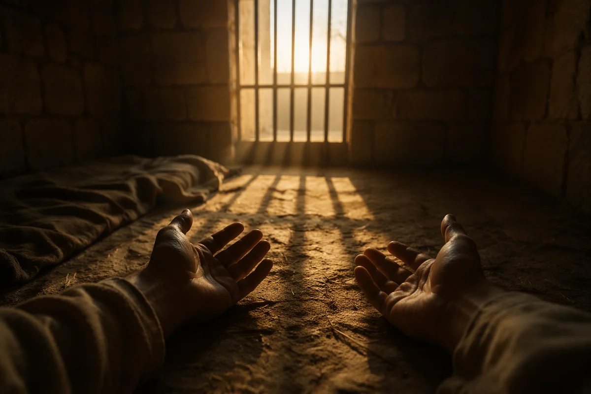 Salvation Light Through Prison Bars