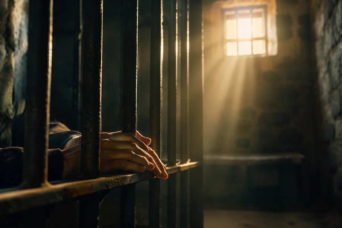 Salvation Light Through Prison Bars