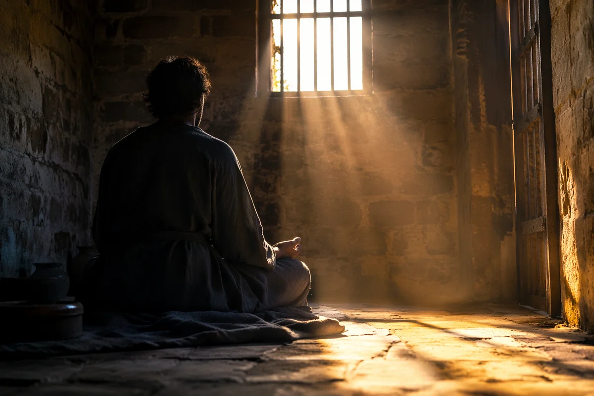Salvation Light Through Prison Bars