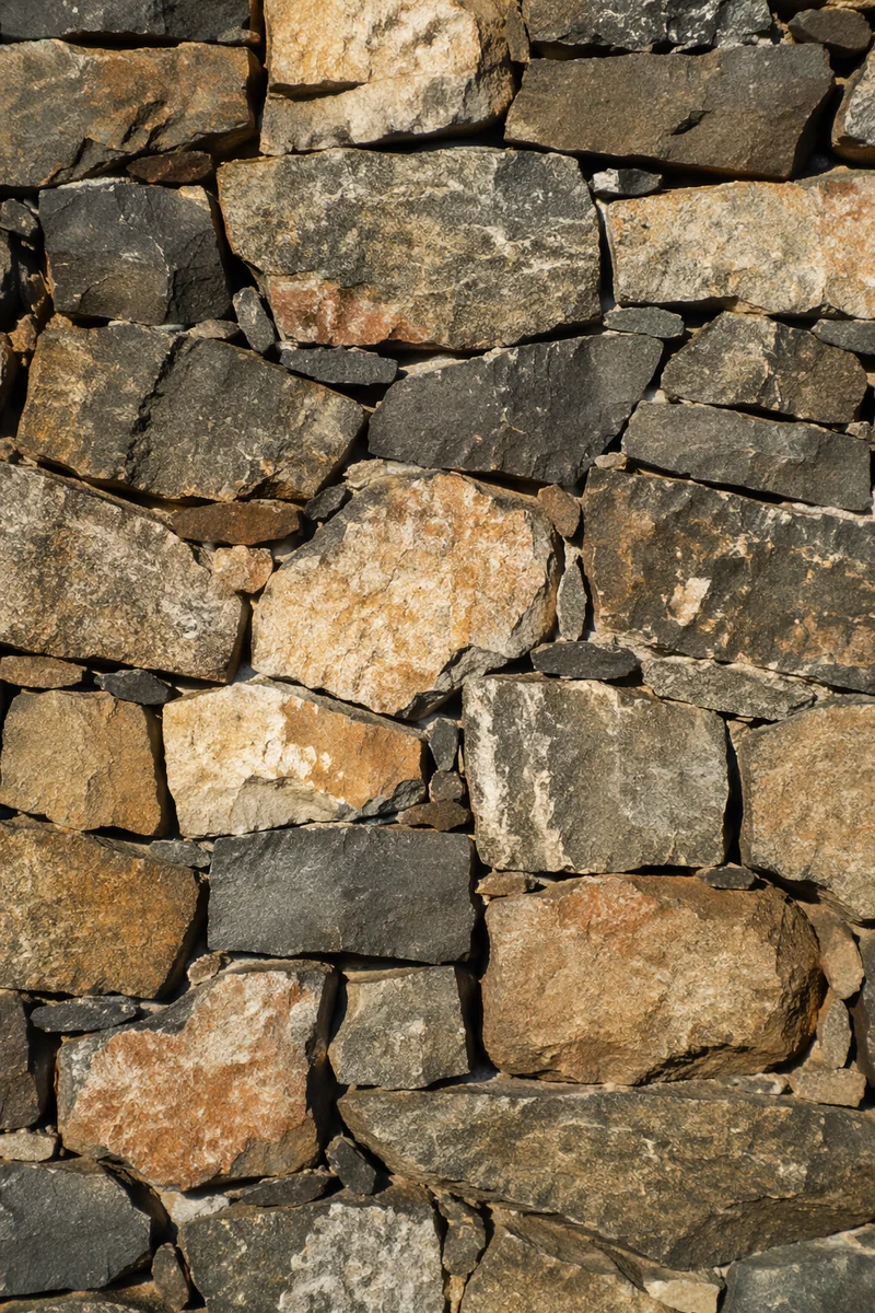 Rugged Mountain Stone Foundation Texture