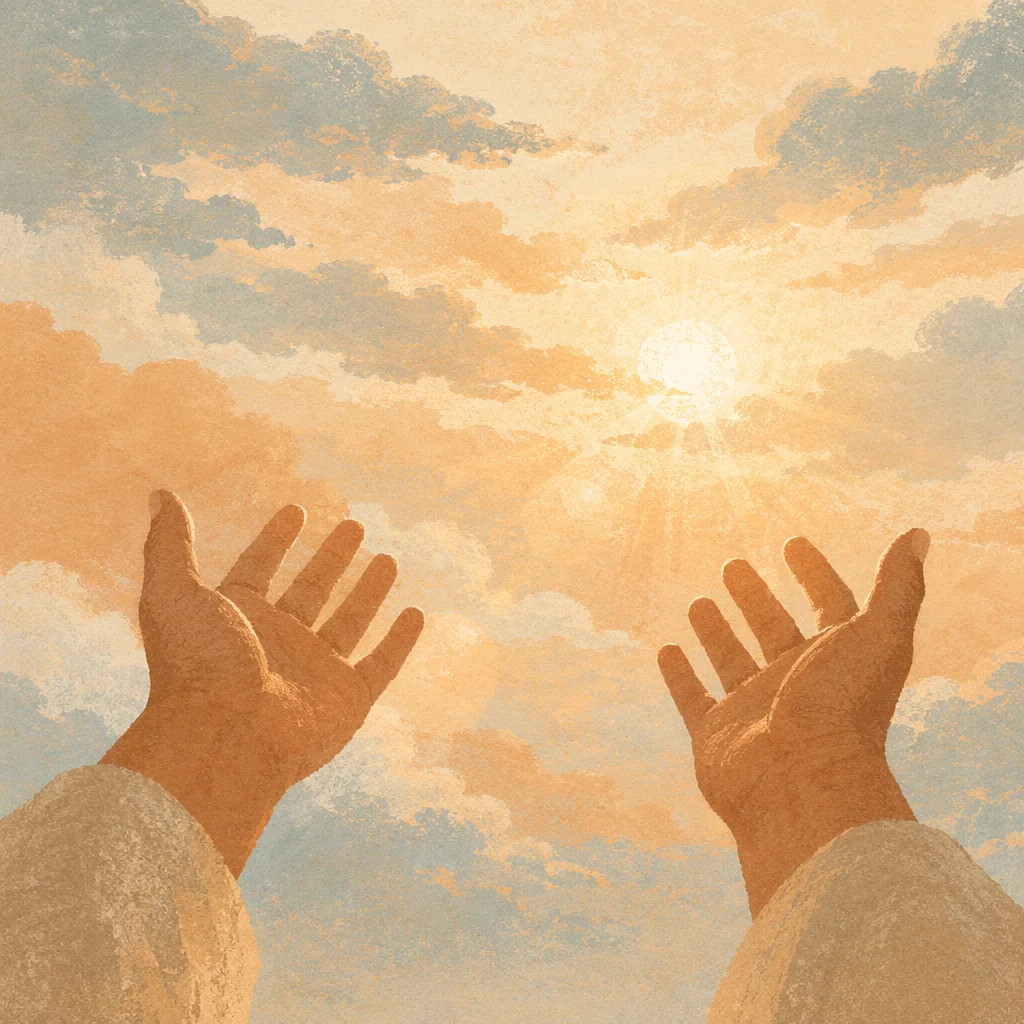 Open Hands of Surrender to Sky