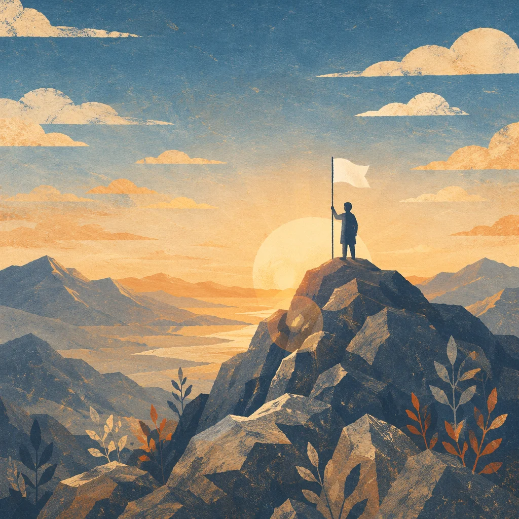 White Flag Surrender at Sunrise Hilltop